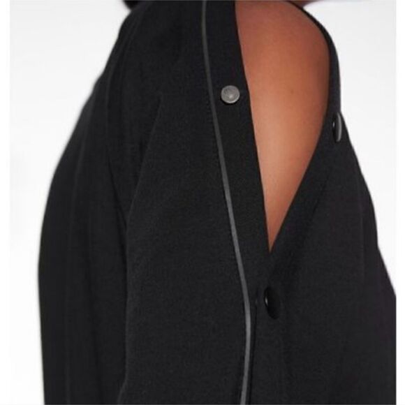 Athleta Black Snappy Sweatshirt  Dress | Size S - Picture 2 of 11